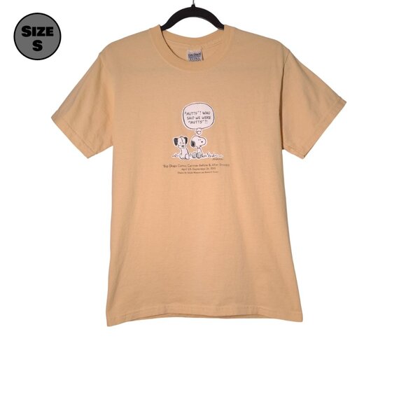 Snoopy "Mutts": Charles M. Schulz Museum USED Shirt (DISCOLORING, M, Y2K, 2006) - Picture 1 of 9